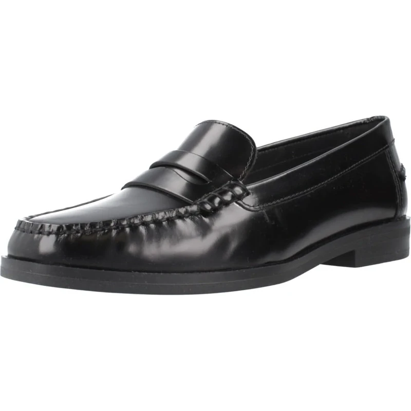 Geox Women's D Cloridie Loafer, Black, 5.5 UK