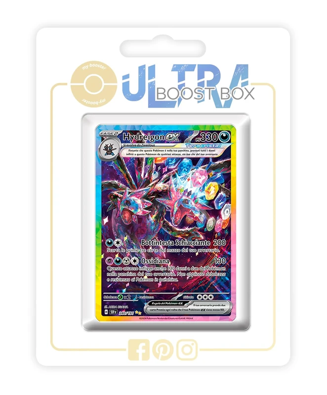 Hydreigon ex 240/191 Tera Alternative Shiny Pokémon Gallery - my-booster X Scarlatto e Violetto 8 - Scintille Folgoranti