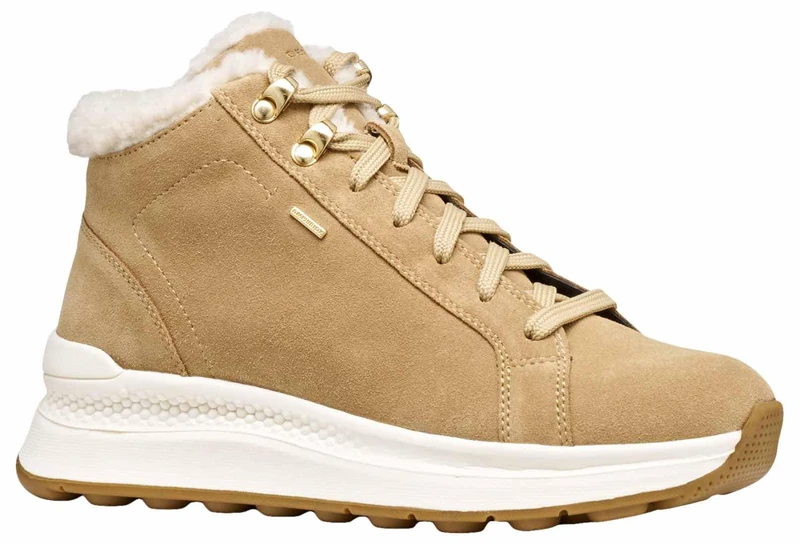 Geox Women's D SPHERICA ACTIF X2 Trainers, Beige, 38 EU