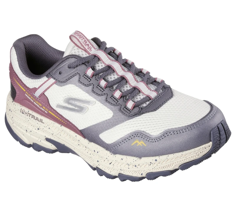 Skechers Women's Go Run Trail Altitude 2.0 Ravine Trekking Low Cut Shoes, Natural Leather/Trim, 8 UK