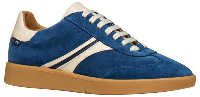 Geox Womens Dmeleda Sneaker, Blue, 3 UK