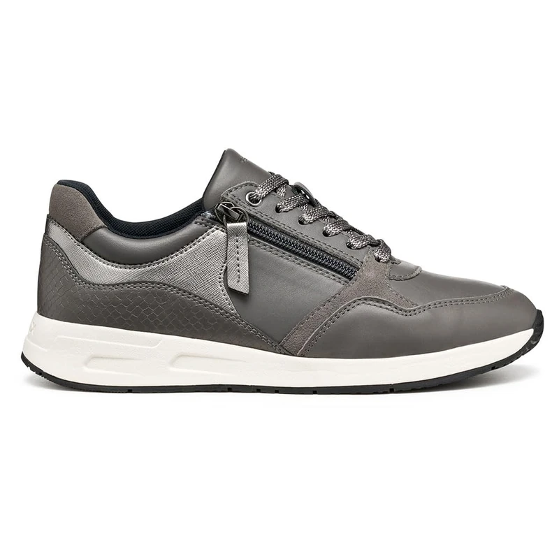 Geox Women's D Bulmya Trainers, Grey, 40 EU, Gray, 7 UK