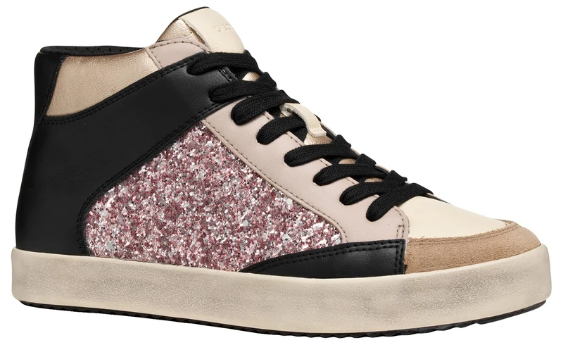 Geox Women D Blomiee Sneaker, Beige, 6 UK