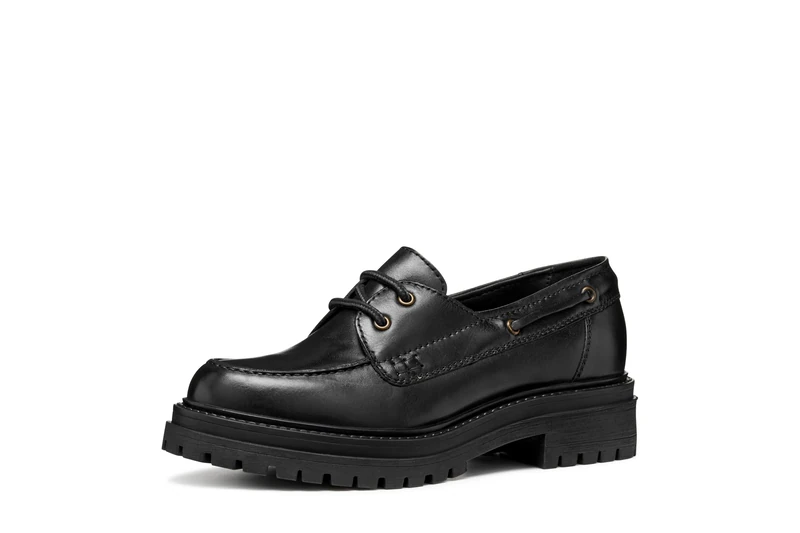 Geox Womens Diridea Moccasin, Black, 2.5 UK