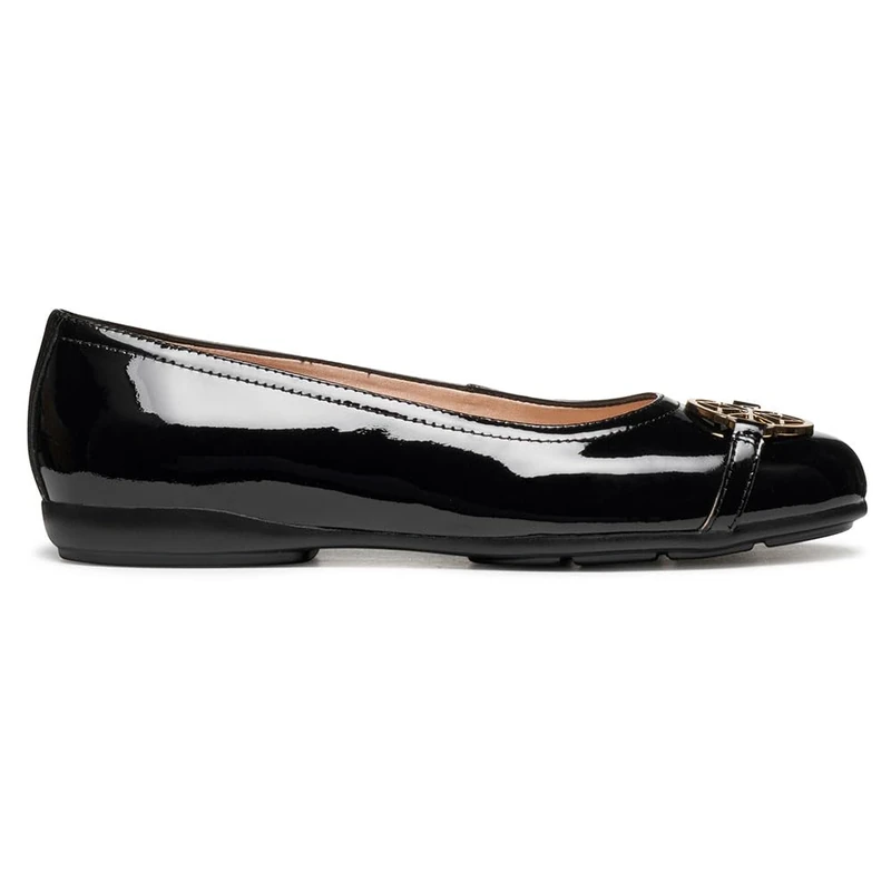 Geox Women's D Annytah Ballet Flat, Black, 6 UK