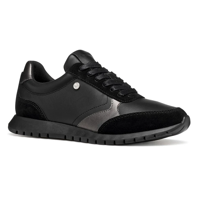 Geox Women's D Sukie 2.0 Trainers, Black, 41 EU, Black, 7.5 UK