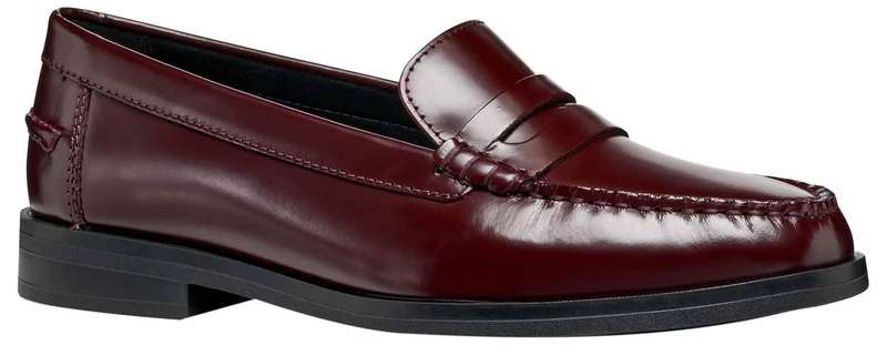 Geox Women D Cloridie Loafer, red, 6 UK