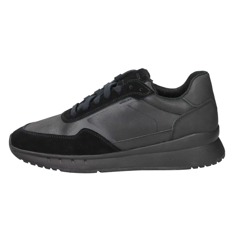 Geox Men's U Brandon Trainers, Black, 41 EU, Black, 7 UK