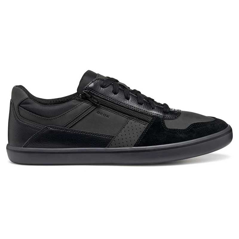 Geox Men's U Elver Trainers, Black, 39 EU, Black, 6 UK
