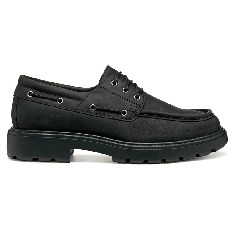 Geox Men's U Spherica Ec7 Moccasin, Black, 8 UK