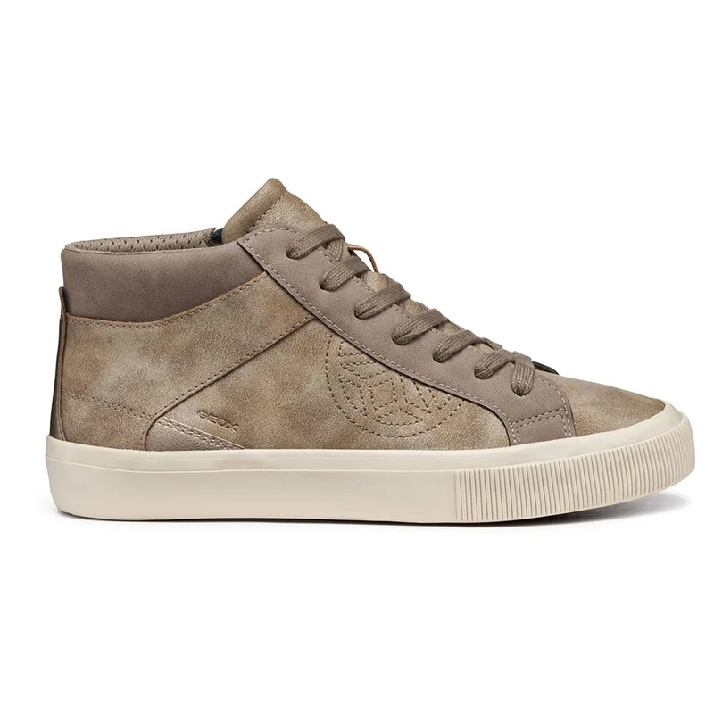 Geox Women D Emmeleny Sneaker, Beige, 6 UK