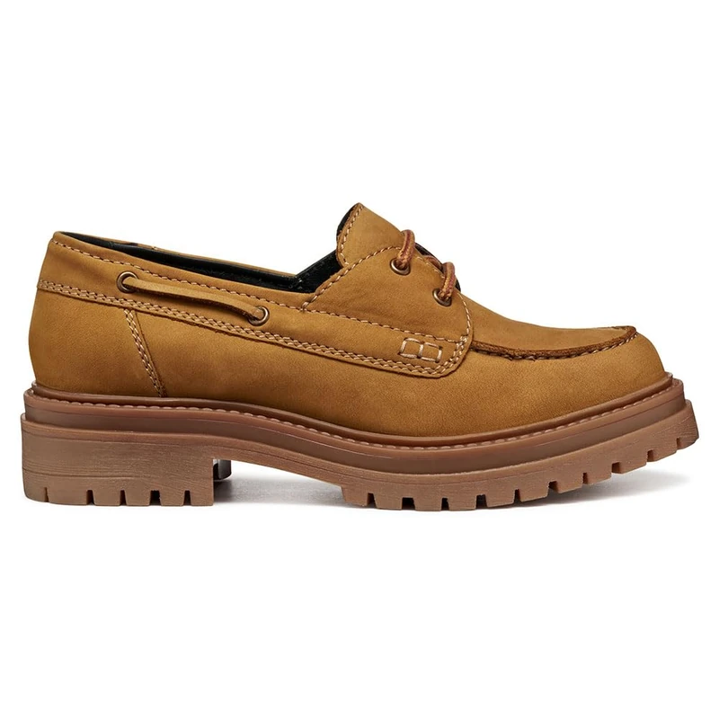Geox Women's D IRIDEA Moccasin, Brown, 37 EU, Brown, 4 UK