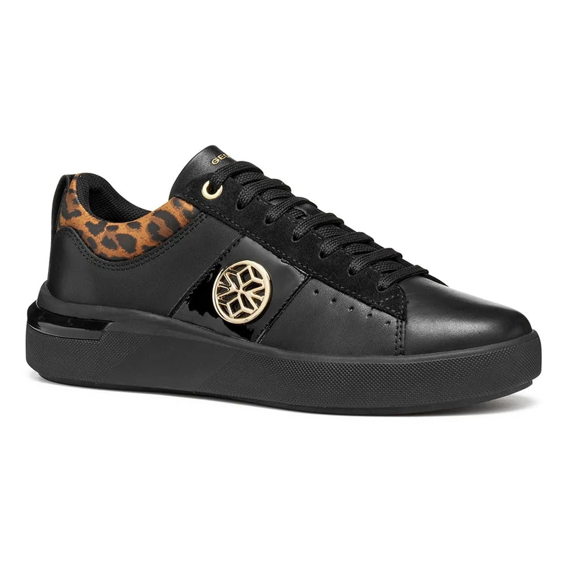 Geox Women's D Dalyla Trainers, Black, 7 UK