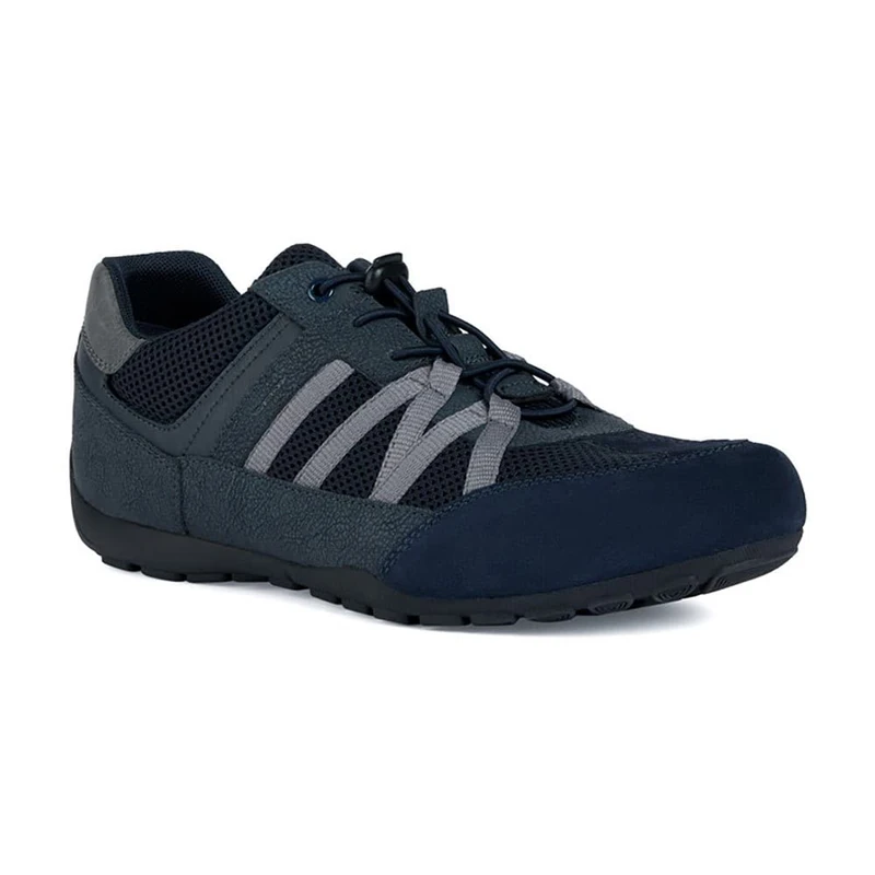 Geox Men's U Ravex Trainers, Blue, 45 EU, Blue, 10.5 UK