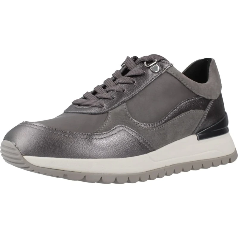 Geox Women's D Desya Trainers, Gray, 4 UK