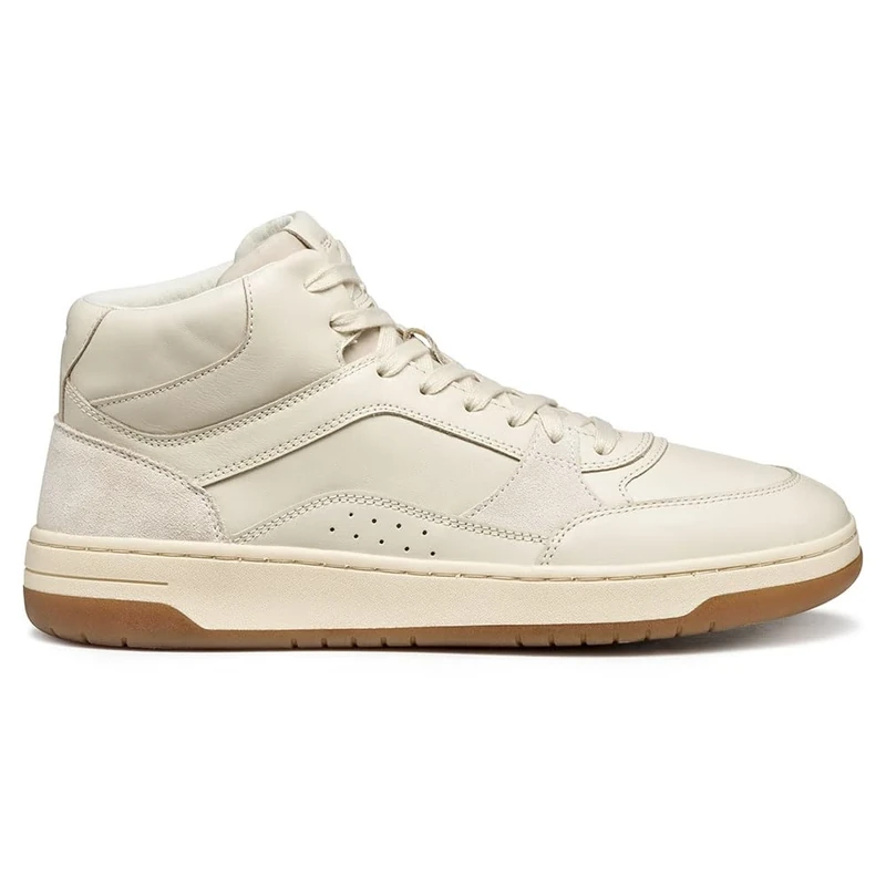 Geox Men U Sedral Court Sneaker, White, 9 UK