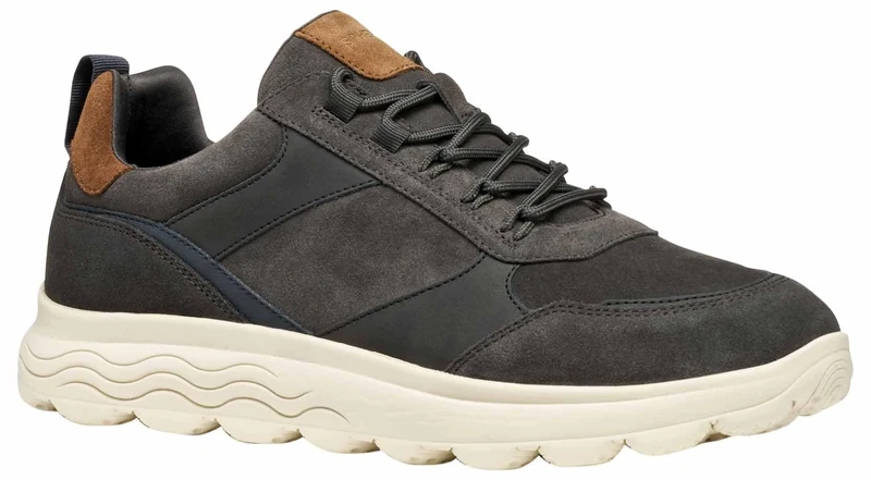 Geox U Spherica Men's Sneakers, Mud Dove Grey, 10 UK