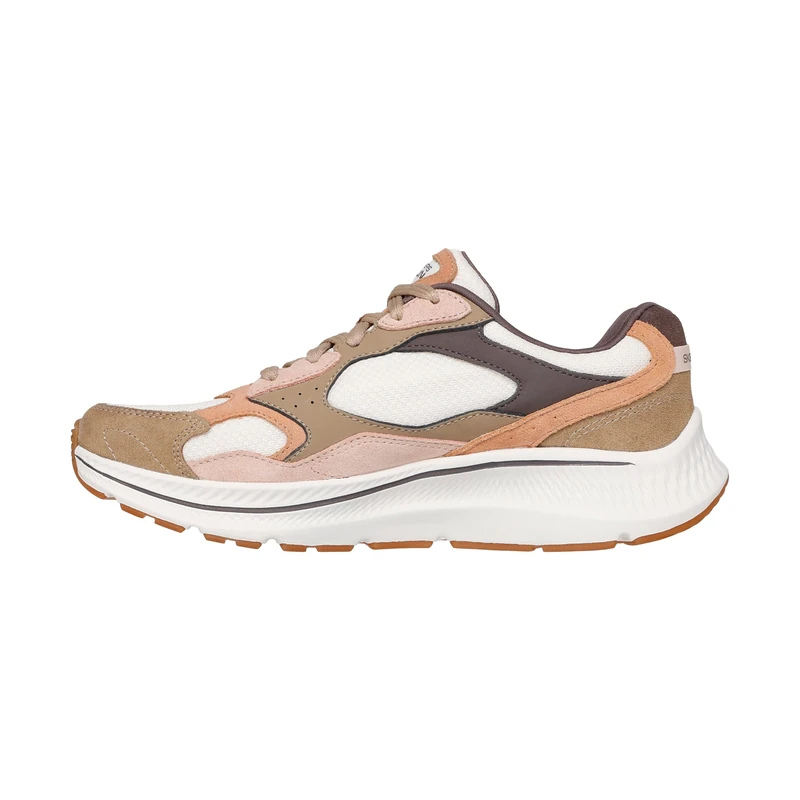 Skechers Women's Go Run Consistent 2.0 Retro Stride Sneaker, Light Brown Suede/Trim, 6 UK