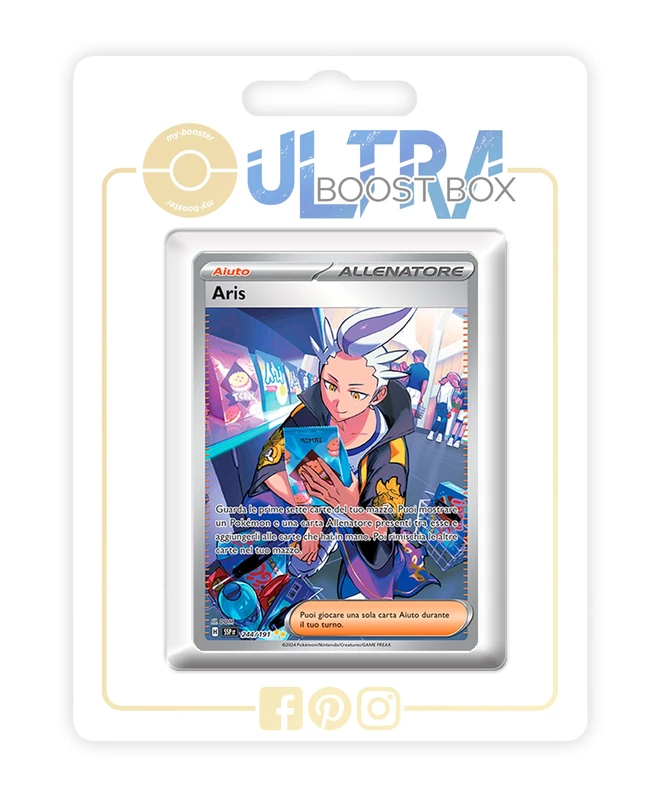 Aris (Drayton) 244/191 Alternative Shiny Pokémon Gallery Trainer - my-booster X Scarlatto e Violetto 8 - Scintille Folgoranti
