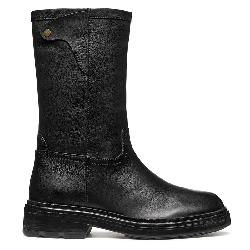 Geox Womens Dswelen Knee High Boot, Black, 2.5 UK