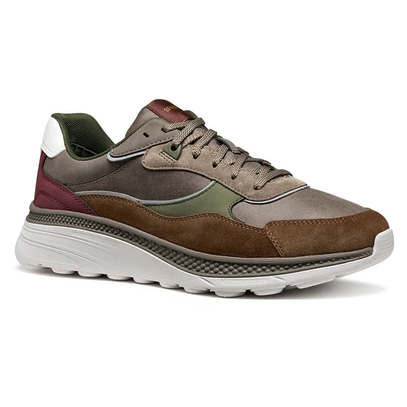 Geox Men's U SPHERICA ACTIF X1 Trainers, Brown, 44 EU