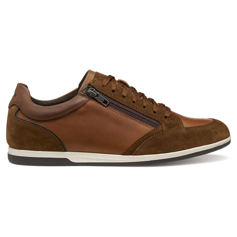 Geox Men's U Renan Trainers, Brown, 43 EU, Brown, 9 UK