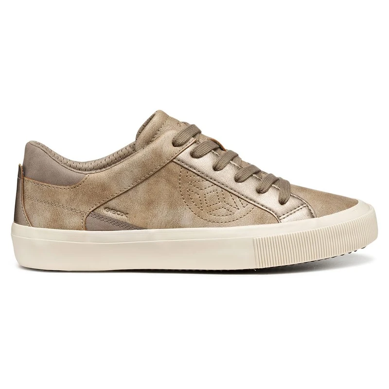 Geox Women's D Emmeleny Trainers, Beige, 5 UK