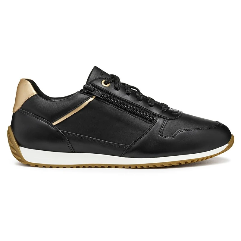 Geox Woman D Calithe Sneakers Black/Lt Gold 36 EU - Image 1