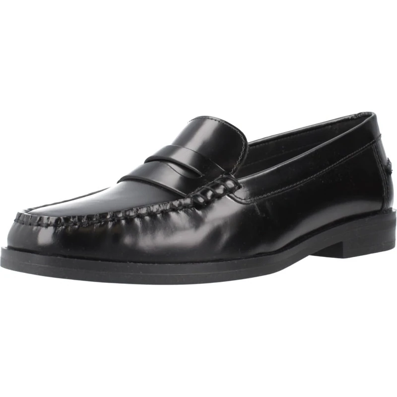 Geox Women's D Cloridie Loafer, Black, 3.5 UK