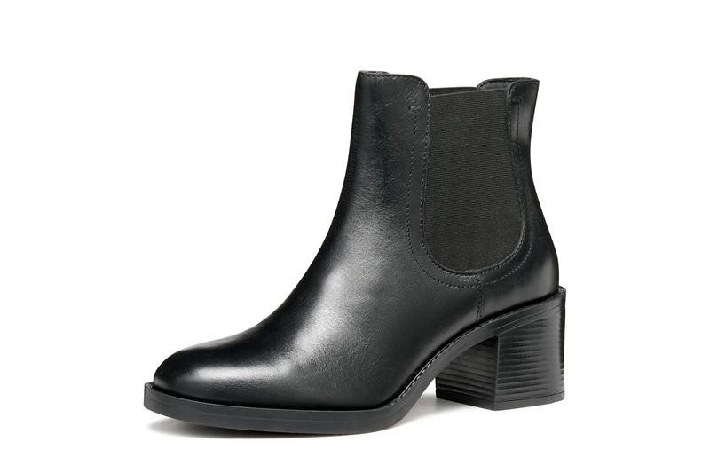 Geox Womens Dserilda60 Ankle Boot, Black, 2.5 UK