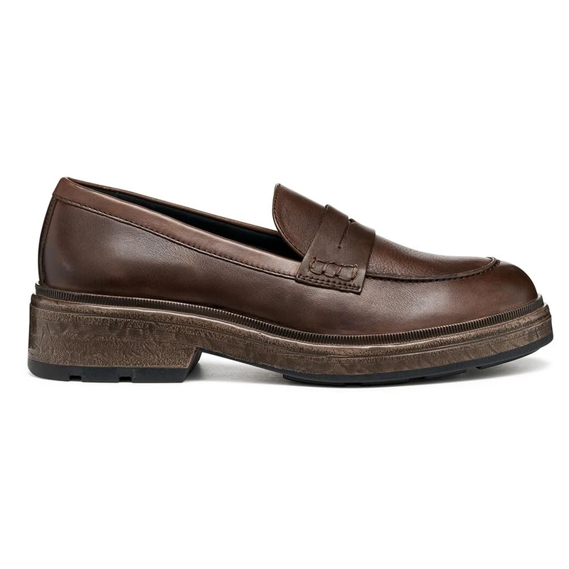 Geox Women's D SWELEN Loafer, Brown, EU 39.5, Brown, 6.5 UK