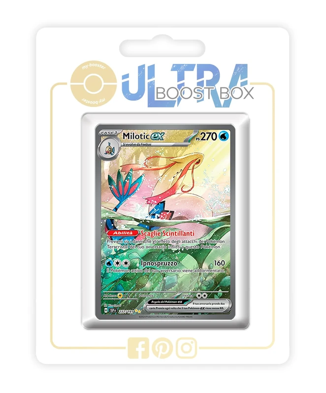 Milotic ex 237/191 Alternative Shiny Pokémon Gallery - my-booster X Scarlatto e Violetto 8 - Scintille Folgoranti