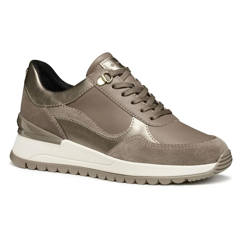 Geox Women's D Desya Trainers, Beige, 5 UK