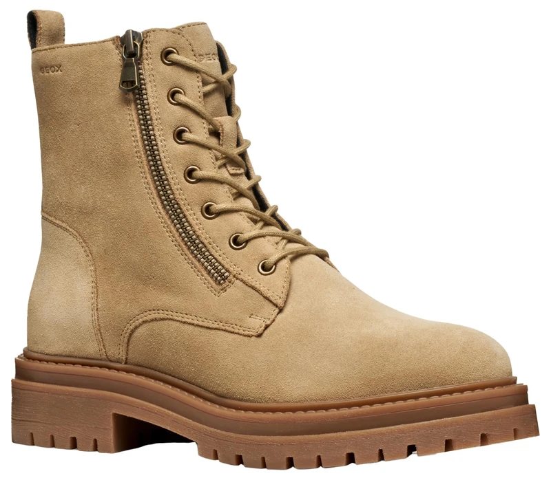 Geox Womens Diridea Ankle Boot, Beige, 3 UK