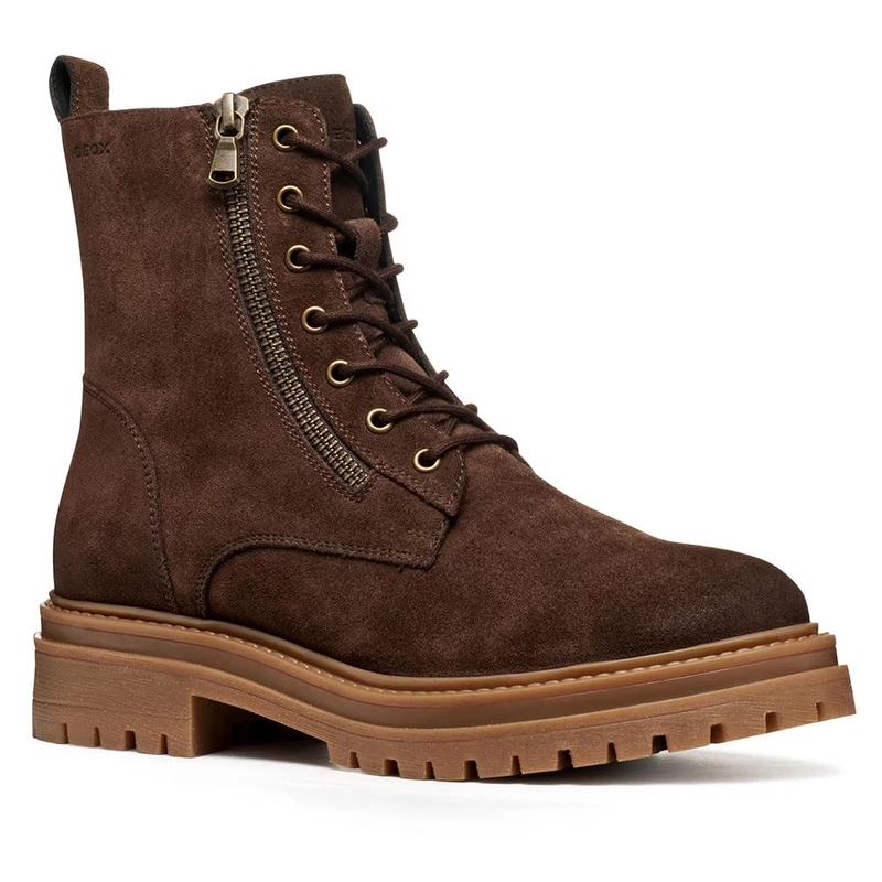 Geox Womens Diridea Ankle Boot, Brown, 3 UK