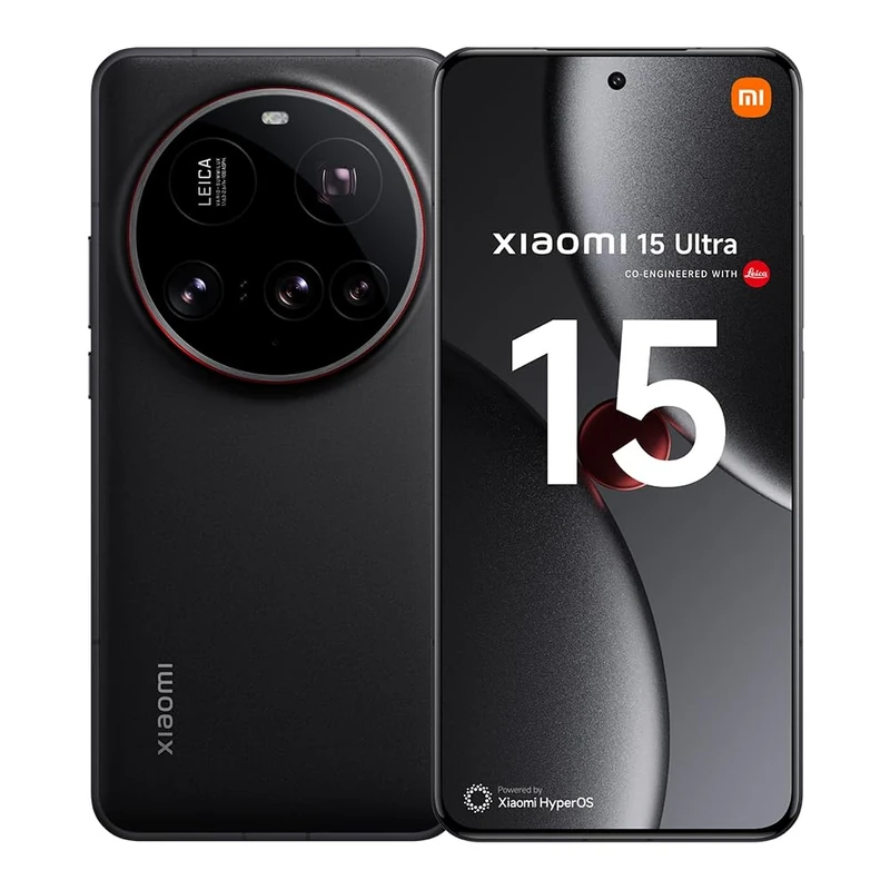 Xiaomi 15 Ultra Smartphone, 16+512GB, Black, 100mm Leica 200MP super telephoto, 5410mAh battery, 90W HyperCharge, HyperAI (No power adapter included)