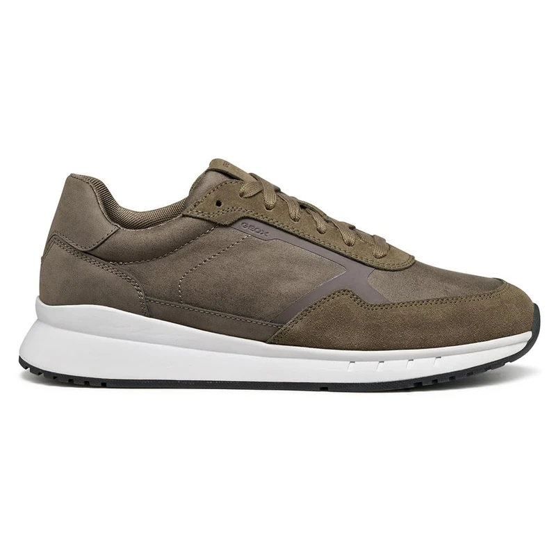 Geox Men's U Brandon Trainers, Grey, 42 EU