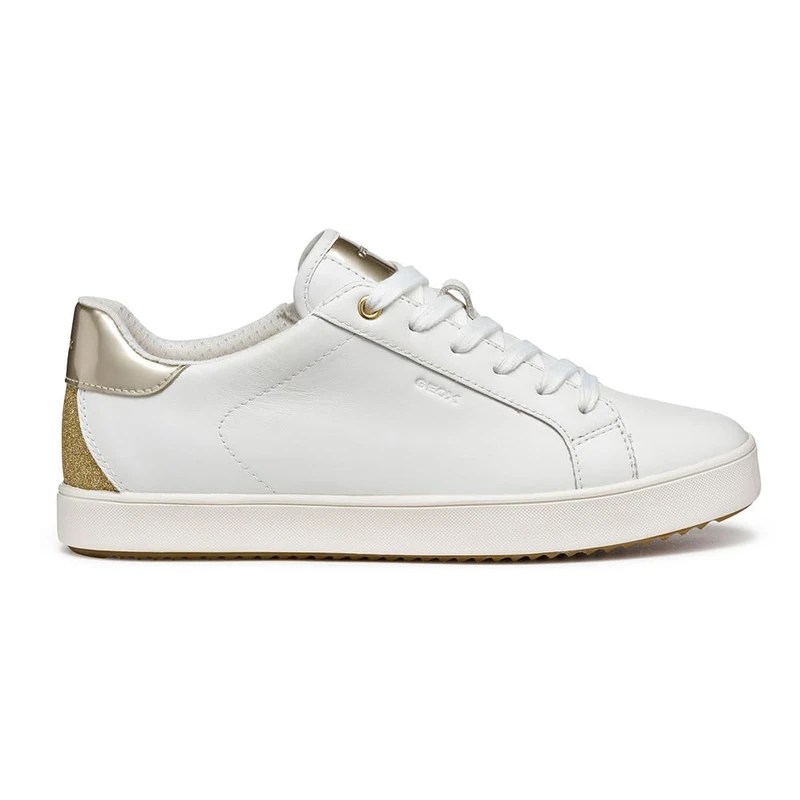 Geox Women's D BLOMIEE Trainers, White, 40 EU, White, 7 UK