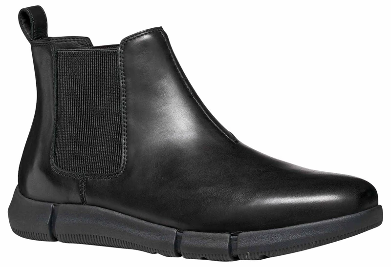 Geox Men's U Adacter M Ankle Boot, black, 10 UK