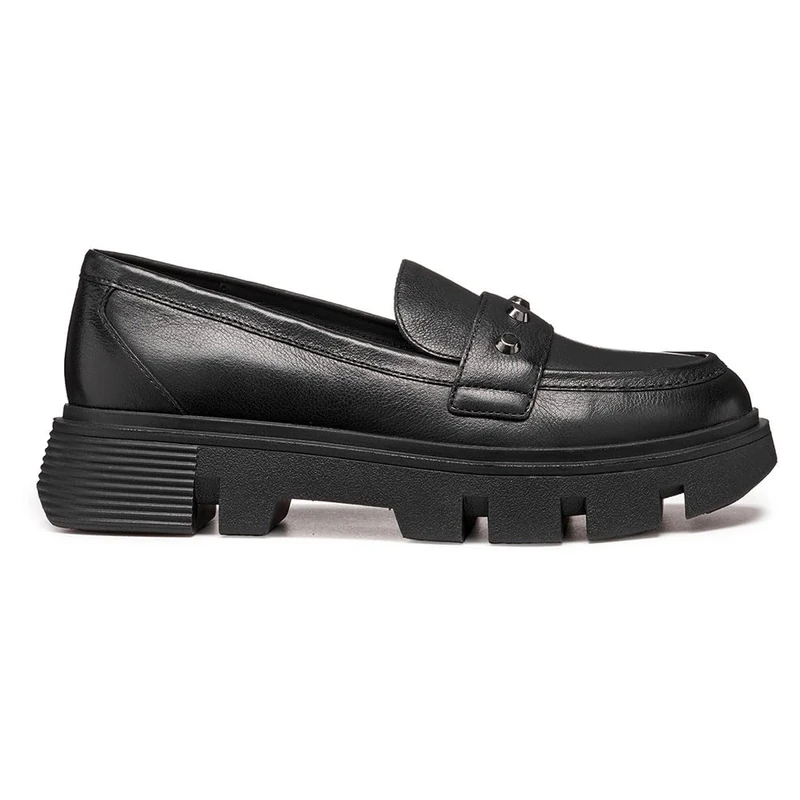 Geox Women's D Vilde Loafer, Black, 4.5 UK - Image 1