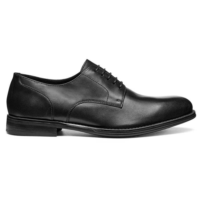 Geox Men's U BARBERIGO Oxford, Black, 39 EU, Black, 6 UK