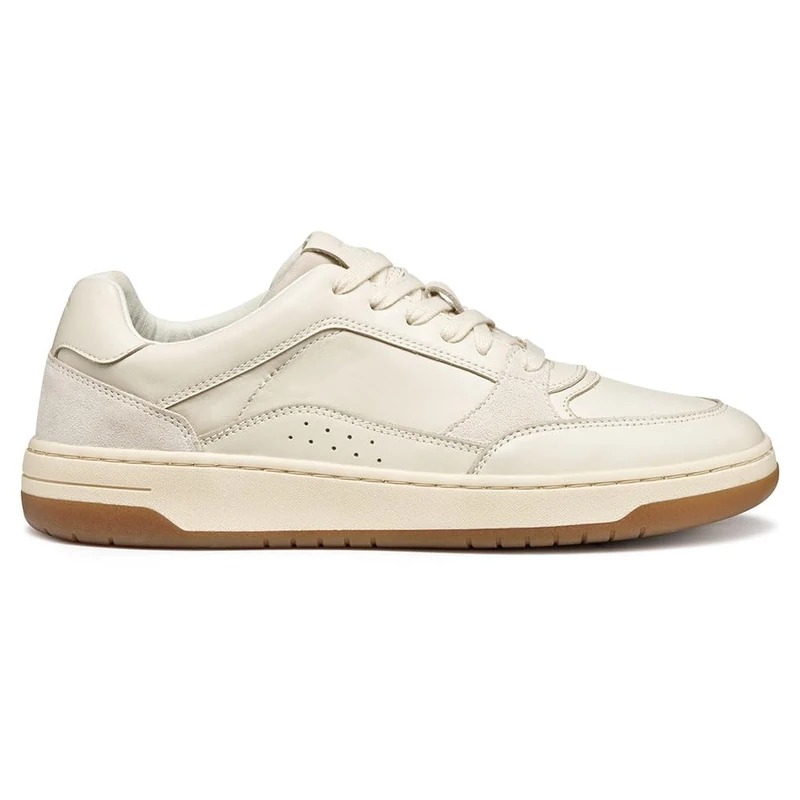 Geox Men's U SEDRAL Court Trainers, White, 44 EU