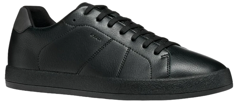 Geox Men's U SERIFOS Trainers, Black, 42 EU, Black, 8 UK