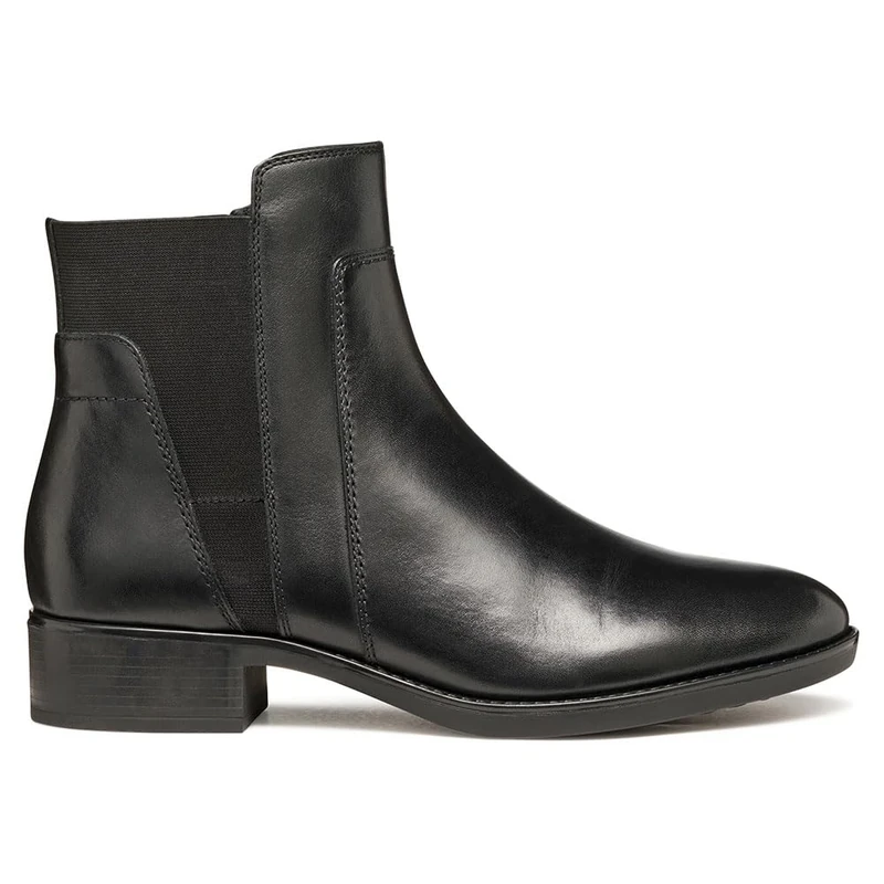 Geox Women's D Felicity Ankle Boots, Black, 39.5 EU, black, 6.5 UK