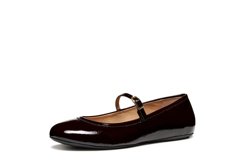 Geox Womens Dpalmaria Ballet Flat, Red, 2.5 UK