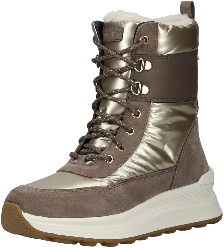 Geox Women's D Spherica Actif X2 Ankle Boot, Lt Taupe Taupe, 5 UK