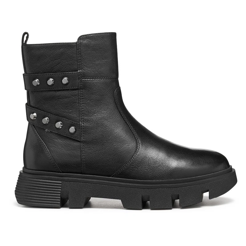 Geox Women's D VILDE Ankle Boots, Black, 36.5 EU, black, 3.5 UK