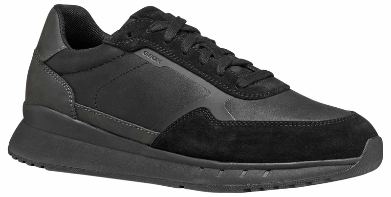 Geox Men's U Brandon Trainers, Black, 39 EU, Black, 6 UK