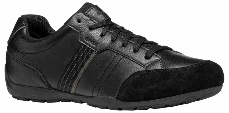 Geox Men's U Ravex Trainers, Black, 8 UK