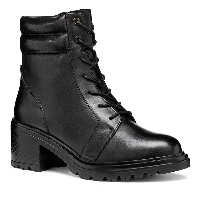 Geox Women's D Damiana Knee High Boot, black, 7 UK